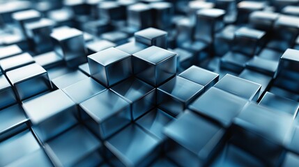 Obraz premium Abstract Geometric Shapes: A 3D vector illustration of a cube