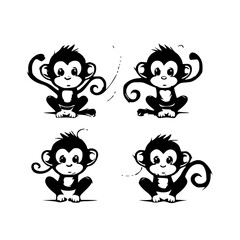 Monkey SVG, Monkey Cricut, Gorilla Svg, Monkey Clip Art, Monkey Png, Monkey Clipart, Gorilla Svg Bundle, Monkey Cut File, Monkey Silhouette, Safari Animals, Woodland Silhouette, African Animals, Line 
