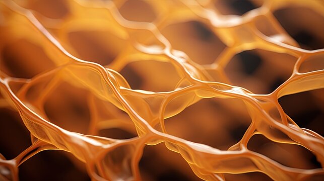 Wax texture background. Microscopic view. Ai generative