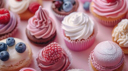 Desserts and Sweets: Cakes, cookies, ice cream, and other sweet treats are visually appealing and widely used in marketing.