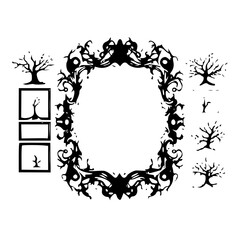 Double Frame SVG, Square Frame Bundle, Double Border, Rectangle, Circle Frame, Oval, Doodle, Cricut, Silhouette, Frame Border SVG Bundle, Square Frames SVG, Fancy Borders SVG, Fancy Frame svg, Frame S