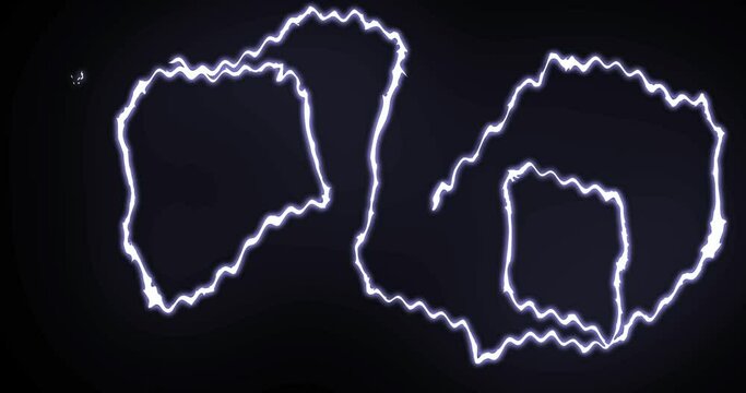 Line elements with glow effect. To customize colors use all non-linear editing tools.