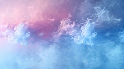 Pastel-colored foggy wind abstract background. 3D rendering. AI Image - obrazy, fototapety, plakaty