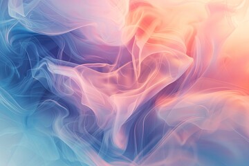 Minimalist abstract 3D background with 9M colors and foggy wind. AI Image
