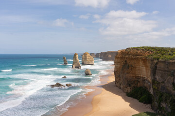 12 Apostles; a beautiful rock formation in the Great Ocean Road where you can also visit nearby...