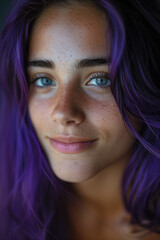 Fototapeta premium Young woman caucasian close up portrait