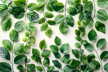 Verdant Symphony: A Harmony of Green Foliage. Concept Nature Photography, Botanical Vibes, Green Aesthetics, Lush Landscapes, Vibrant Flora