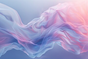 Minimalist abstract background with foggy wind and a 1000-color blend, presented in 3D rendering. AI Image