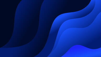 Obraz na płótnie Canvas Gradient wave blue background design abstract modern, Blue banner