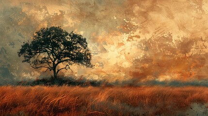 Subdued hues capture the essence of the Savannah in this captivating abstract background. - obrazy, fototapety, plakaty