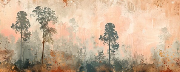 Muted hues bring the Savannah to life in this stunning abstract art backdrop.
