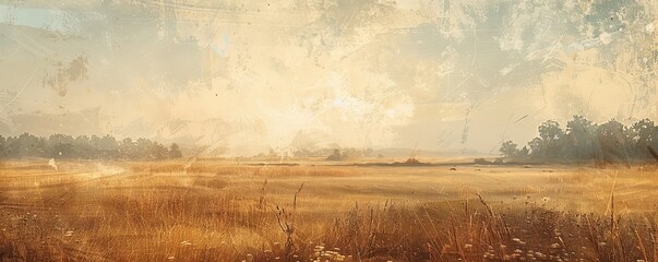 Abstract art meets natural beauty with this muted-toned Savannah field background.