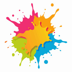 colorful splashes illustration