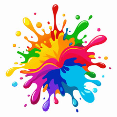 colorful splashes illustration