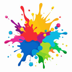 colorful splashes illustration