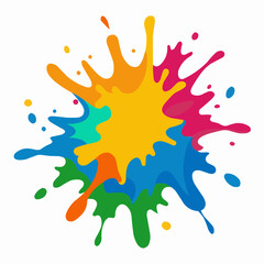 colorful splashes illustration