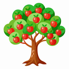 apple tree with apples