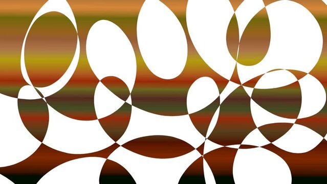 The colored metallic stencil pattern sparkles, changing in gradations of color.