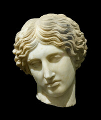 Amazon head. Ancient Roman sculpture