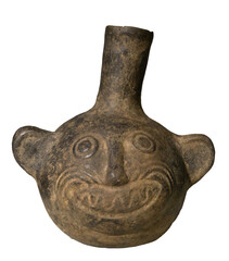 Ceramic bottle vessel of the Moche