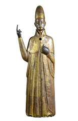 Boniface VIII, beaten copper and cast bronze
