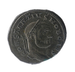 Constantius I or Flavius Valerius Constantius - Roman emperor. Denarius