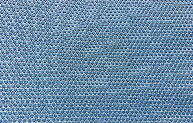 Abstract blue fabric texture geometric pattern.Empty wicker background for design with copy...