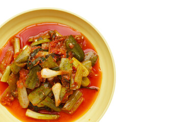 Kimchi korea food, cucumber kimchi
