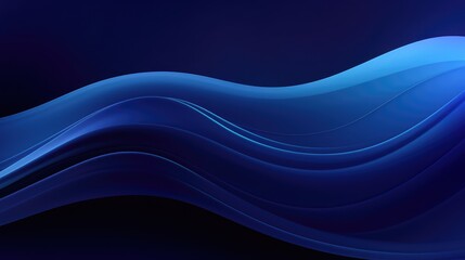 Fototapeta premium Abstract dark blue waves background. You can use for ad, poster, template, business presentation. Vector illustration