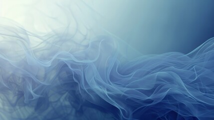 Obraz premium Minimalist Abstract Cold Background with Foggy Wind, Presented in 3D AI Image
