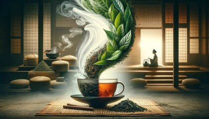 Zen Tea Ceremony with Whirling Aromas