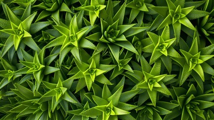 Top view of Aloe vera plant growing in field.