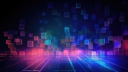 geometric style futuristic web data mesh background for technology research vector