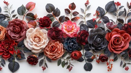 Captivating Floral Arrangements with Roses and Bouquets Generative AI - obrazy, fototapety, plakaty