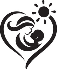 mom and baby logo