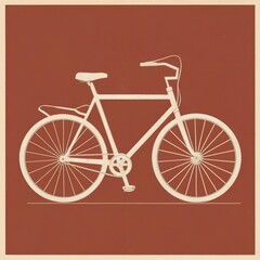 vintage bicycle illustration