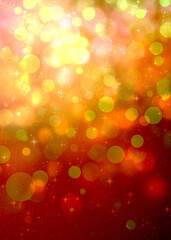 Red bokeh vertical background for Banner, Poster, ad, celebration, event and various design works