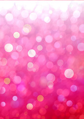 Pink bokeh vertical background for Banner, Poster, ad, celebration, event and various design works