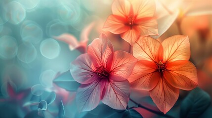 Ethereal Soft Floral Abstraction Generative AI