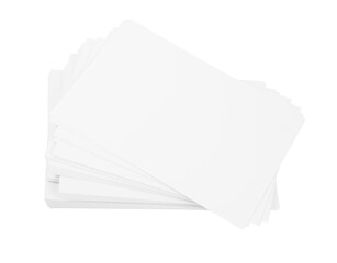Stack of A4 blank paper isolated on white background.