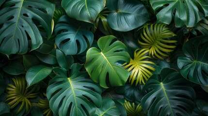 Lush Greenery in Tropical Paradise Generative AI