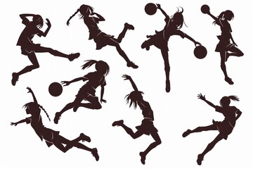 silhouette of soccer player in action