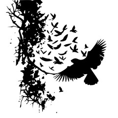 silhouette butterflies, silhouette bird, silhouette birds, silhouette peple, silhouette clipart, bird clipart, T shirt clipart, clipart svg, vector bird, vector butterfly, vector cliparts, woman, silh