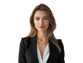 professional confident businesswoman in formal suit, portrait of female manager in business attire