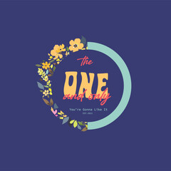 The one day and only. Artwork design.