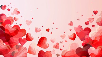 Artistic vector illustration of abstract heart background template design