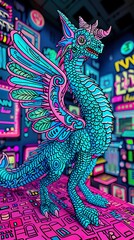 AI-generated fantasy creature shimmering scales