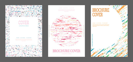 Abstract creative cover template. A new trend in the design of banners, brochures, posters, magazines, catalogues and printing