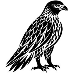 eagle Colouring page for kids -vector illustration