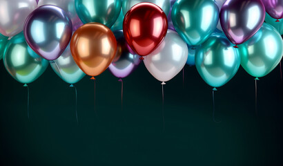 Multicolored Balloons Background